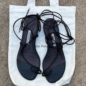 Emme Parsons Susan dark Brown Lace-Up Strappy Sandals 39